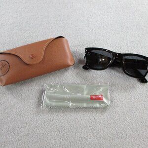 Rayban Mega Wayfarer Sunglasses RB0840S 901/31 Black New Condition with Case